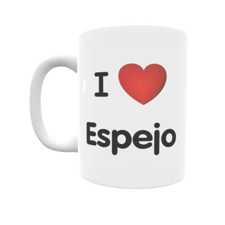 Taza - I ❤ Espejo Regalo original y funcional. Taza personalizada de tu localidad.