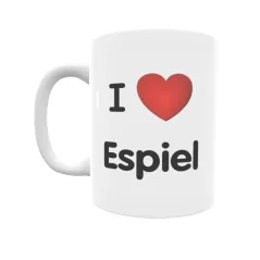 Taza - I ❤ Espiel Regalo original y funcional. Taza personalizada de tu localidad.