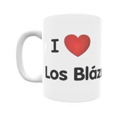 Taza - I ❤ Los Blázquez Regalo original y funcional. Taza personalizada de tu localidad.