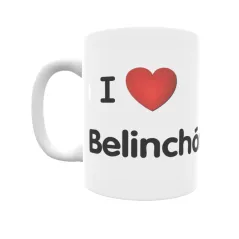 Taza - I ❤ Belinchón Regalo original y funcional. Taza personalizada de tu localidad.