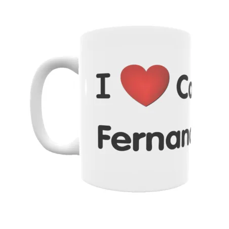 Taza - I ❤ Casas de Fernando Alonso Regalo original y funcional. Taza personalizada de tu localidad.