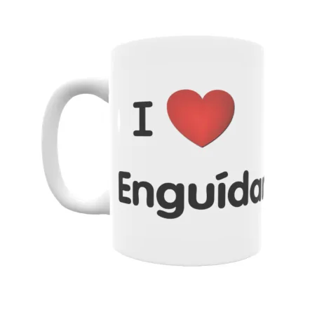 Taza - I ❤ Enguídanos Regalo original y funcional. Taza personalizada de tu localidad.