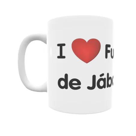 Taza - I ❤ Fuentenava de Jábaga Regalo original y funcional. Taza personalizada de tu localidad.