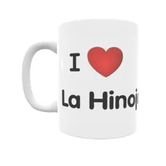 Taza - I ❤ La Hinojosa Regalo original y funcional. Taza personalizada de tu localidad.