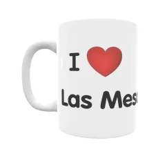 Taza - I ❤ Las Mesas Regalo original y funcional. Taza personalizada de tu localidad.