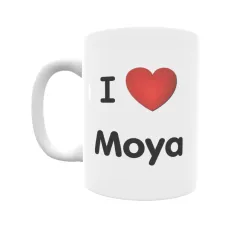 Taza - I ❤ Moya Regalo original y funcional. Taza personalizada de tu localidad.