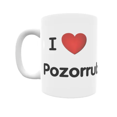 Taza - I ❤ Pozorrubio Regalo original y funcional. Taza personalizada de tu localidad.