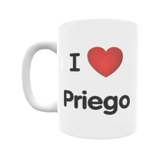 Taza - I ❤ Priego Regalo original y funcional. Taza personalizada de tu localidad.