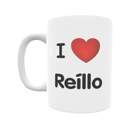 Taza - I ❤ Reíllo Regalo original y funcional. Taza personalizada de tu localidad.