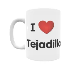 Taza - I ❤ Tejadillos Regalo original y funcional. Taza personalizada de tu localidad.