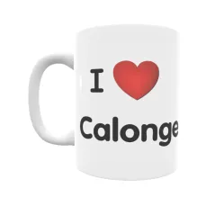 Taza - I ❤ Calonge Regalo original y funcional. Taza personalizada de tu localidad.