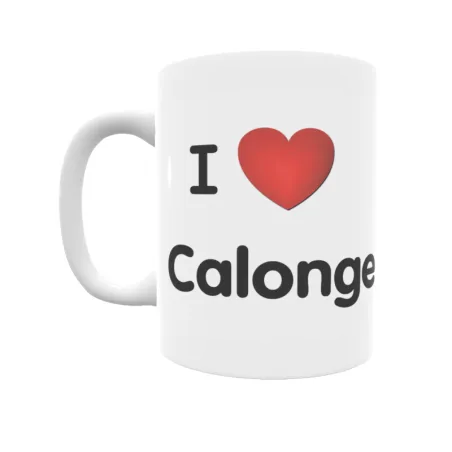 Taza - I ❤ Calonge Regalo original y funcional. Taza personalizada de tu localidad.