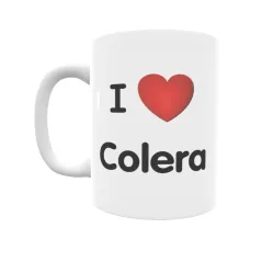 Taza - I ❤ Colera Regalo original y funcional. Taza personalizada de tu localidad.