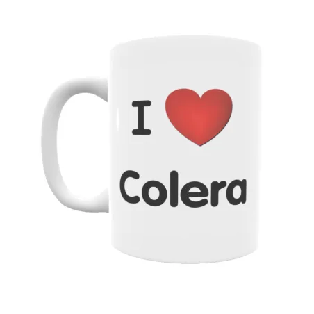 Taza - I ❤ Colera Regalo original y funcional. Taza personalizada de tu localidad.