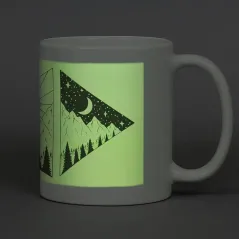 Taza cerámica luminiscente