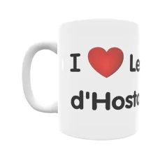 Taza - I ❤ Les Planes d'Hostoles Regalo original y funcional. Taza personalizada de tu localidad.