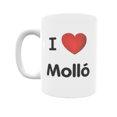 Taza - I ❤ Molló Regalo original y funcional. Taza personalizada de tu localidad.