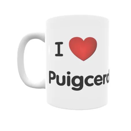 Taza - I ❤ Puigcerdà Regalo original y funcional. Taza personalizada de tu localidad.