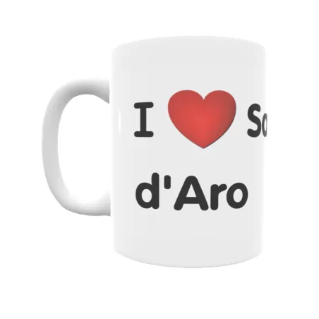 Taza - I ❤ Santa Cristina d'Aro Regalo original y funcional. Taza personalizada de tu localidad.