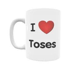 Taza - I ❤ Toses Regalo original y funcional. Taza personalizada de tu localidad.