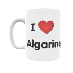 Taza - I ❤ Algarinejo Regalo original y funcional. Taza personalizada de tu localidad.