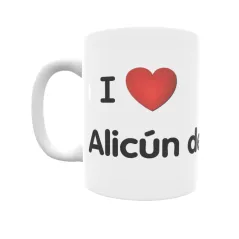 Taza - I ❤ Alicún de Ortega Regalo original y funcional. Taza personalizada de tu localidad.