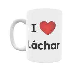 Taza - I ❤ Láchar Regalo original y funcional. Taza personalizada de tu localidad.