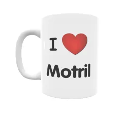 Taza - I ❤ Motril Regalo original y funcional. Taza personalizada de tu localidad.