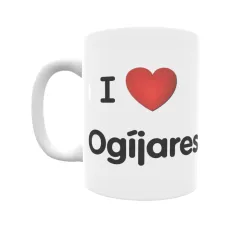 Taza - I ❤ Ogíjares Regalo original y funcional. Taza personalizada de tu localidad.