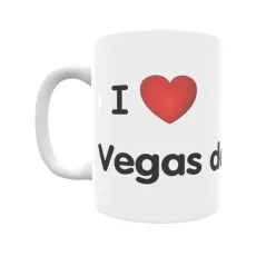 Taza - I ❤ Vegas del Genil Regalo original y funcional. Taza personalizada de tu localidad.