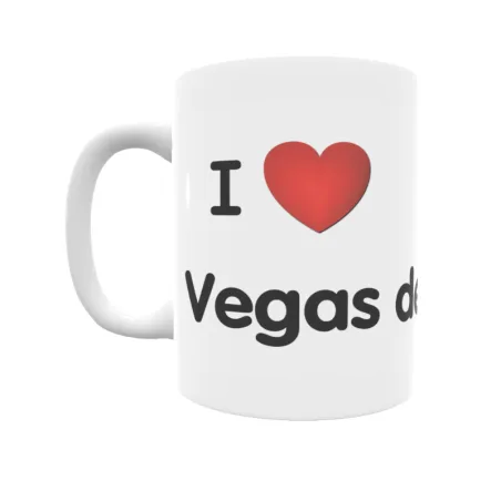 Taza - I ❤ Vegas del Genil Regalo original y funcional. Taza personalizada de tu localidad.