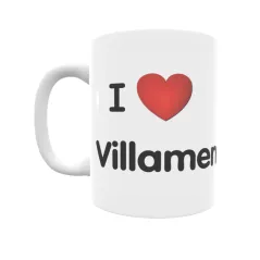 Taza - I ❤ Villamena Regalo original y funcional. Taza personalizada de tu localidad.