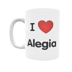 Taza - I ❤ Alegia Regalo original y funcional. Taza personalizada de tu localidad.