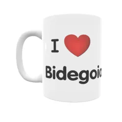 Taza - I ❤ Bidegoian Regalo original y funcional. Taza personalizada de tu localidad.