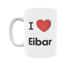 Taza - I ❤ Eibar Regalo original y funcional. Taza personalizada de tu localidad.