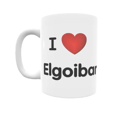 Taza - I ❤ Elgoibar Regalo original y funcional. Taza personalizada de tu localidad.