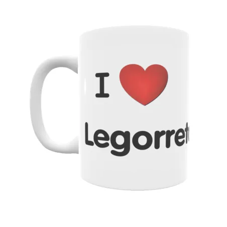 Taza - I ❤ Legorreta Regalo original y funcional. Taza personalizada de tu localidad.