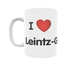 Taza - I ❤ Leintz-Gatzaga Regalo original y funcional. Taza personalizada de tu localidad.