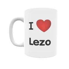 Taza - I ❤ Lezo Regalo original y funcional. Taza personalizada de tu localidad.