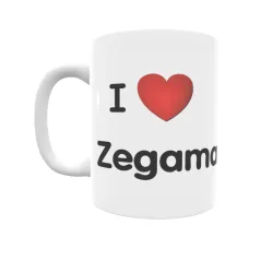 Taza - I ❤ Zegama Regalo original y funcional. Taza personalizada de tu localidad.