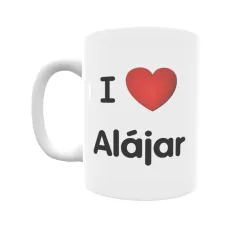 Taza - I ❤ Alájar Regalo original y funcional. Taza personalizada de tu localidad.