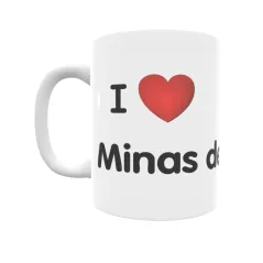 Taza - I ❤ Minas de Riotinto Regalo original y funcional. Taza personalizada de tu localidad.