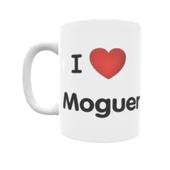 Taza - I ❤ Moguer Regalo original y funcional. Taza personalizada de tu localidad.