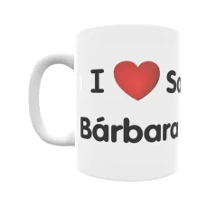 Taza - I ❤ Santa Bárbara de Casa Regalo original y funcional. Taza personalizada de tu localidad.