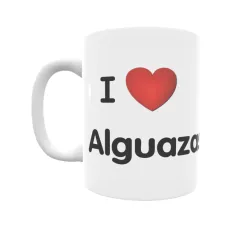 Taza - I ❤ Alguazas Regalo original y funcional. Taza personalizada de tu localidad.