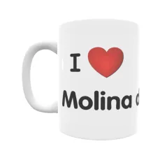 Taza - I ❤ Molina de Segura Regalo original y funcional. Taza personalizada de tu localidad.