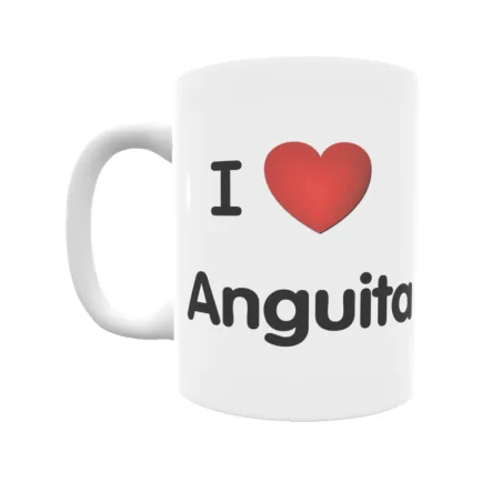 Taza - I ❤ Anguita Regalo original y funcional. Taza personalizada de tu localidad.