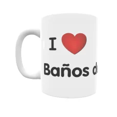 Taza - I ❤ Baños de Tajo Regalo original y funcional. Taza personalizada de tu localidad.