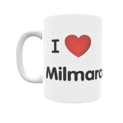 Taza - I ❤ Milmarcos Regalo original y funcional. Taza personalizada de tu localidad.