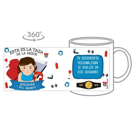 Taza Boxeadora